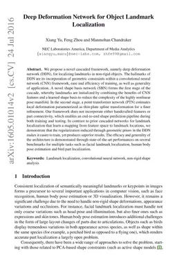 Deep Deformation Network for Object Landmark Localization