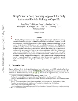 DeepPicker: a Deep Learning Approach for Fully Automated Particle
  Picking in Cryo-EM