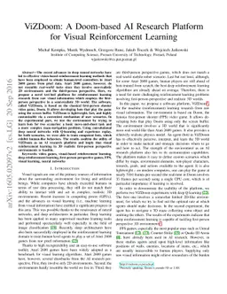 ViZDoom: A Doom-based AI Research Platform for Visual Reinforcement
  Learning