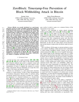 ZeroBlock: Timestamp-Free Prevention of Block-Withholding Attack in
  Bitcoin