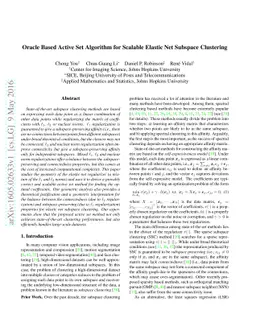 Oracle Based Active Set Algorithm for Scalable Elastic Net Subspace
  Clustering
