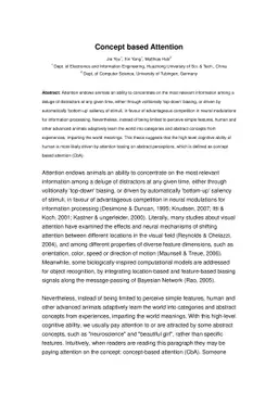 Concept based Attention