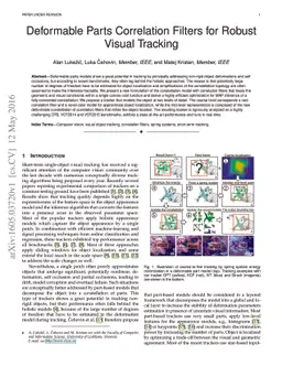 Deformable Parts Correlation Filters for Robust Visual Tracking