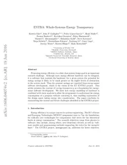 ENTRA: Whole-Systems Energy Transparency