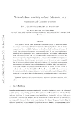 Metamodel-based sensitivity analysis: Polynomial chaos expansions and
  Gaussian processes