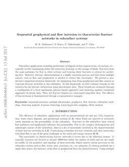 Sequential geophysical and flow inversion to characterize fracture
  networks in subsurface systems