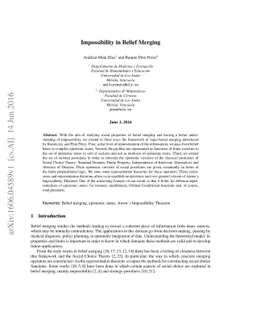 Impossibility in Belief Merging