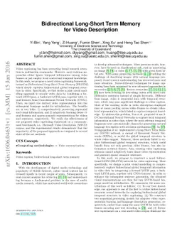 Bidirectional Long-Short Term Memory for Video Description