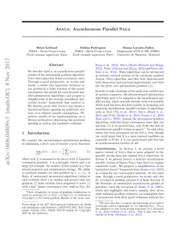 ASAGA: Asynchronous Parallel SAGA