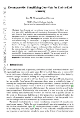 DecomposeMe: Simplifying ConvNets for End-to-End Learning