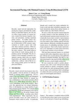 Incremental Parsing with Minimal Features Using Bi-Directional LSTM