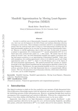 Manifold Approximation by Moving Least-Squares Projection (MMLS)