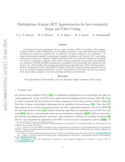 Multiplierless 16-point DCT Approximation for Low-complexity Image and
  Video Coding