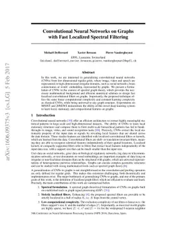 Convolutional Neural Networks on Graphs with Fast Localized Spectral
  Filtering