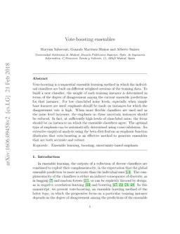 Vote-boosting ensembles