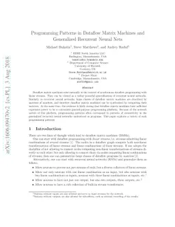 Programming Patterns in Dataflow Matrix Machines and Generalized
  Recurrent Neural Nets