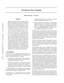 Post-Inference Prior Swapping