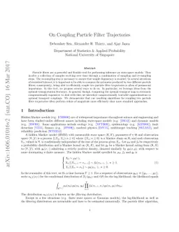 On Coupling Particle Filter Trajectories