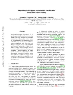 Exploiting Multi-typed Treebanks for Parsing with Deep Multi-task
  Learning