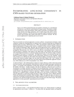 Incorporating long-range consistency in CNN-based texture generation