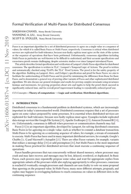 Formal Verification of Multi-Paxos for Distributed Consensus