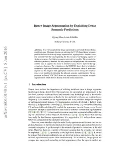 Better Image Segmentation by Exploiting Dense Semantic Predictions