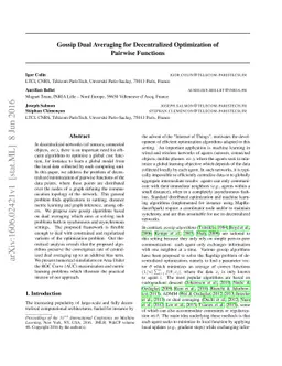 Gossip Dual Averaging for Decentralized Optimization of Pairwise
  Functions