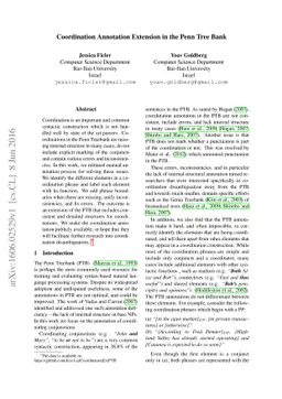 Coordination Annotation Extension in the Penn Tree Bank