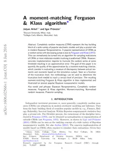 A moment-matching Ferguson and Klass algorithm