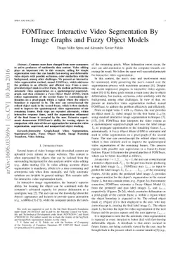 FOMTrace: Interactive Video Segmentation By Image Graphs and Fuzzy
  Object Models