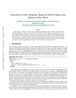 Scan Order in Gibbs Sampling: Models in Which it Matters and Bounds on
  How Much