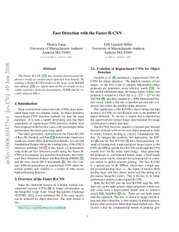 Face Detection with the Faster R-CNN