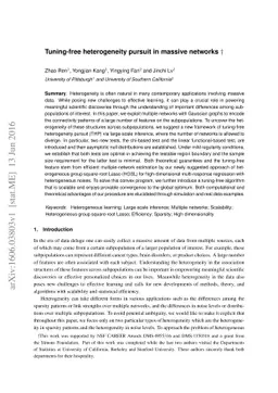 Tuning-Free Heterogeneity Pursuit in Massive Networks