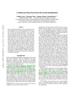 A Multi-task Deep Network for Person Re-identification