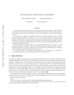 Set-Consensus Collections are Decidable