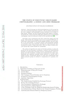 The Status of Polycyclic Group-Based Cryptography: A Survey and Open
  Problems