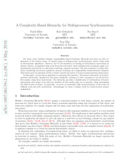 A Complexity-Based Hierarchy for Multiprocessor Synchronization
