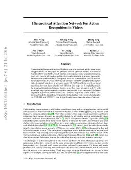 Hierarchical Attention Network for Action Recognition in Videos