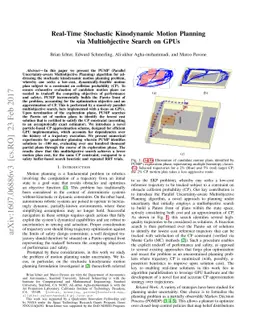 Real-Time Stochastic Kinodynamic Motion Planning via Multiobjective
  Search on GPUs