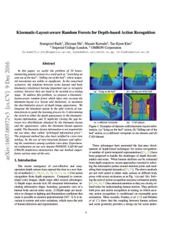 Kinematic-Layout-aware Random Forests for Depth-based Action Recognition