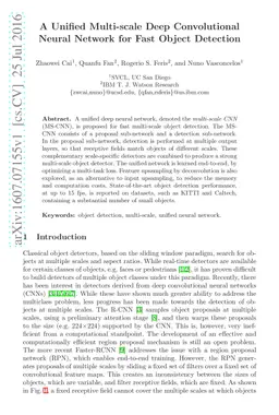 A Unified Multi-scale Deep Convolutional Neural Network for Fast Object
  Detection