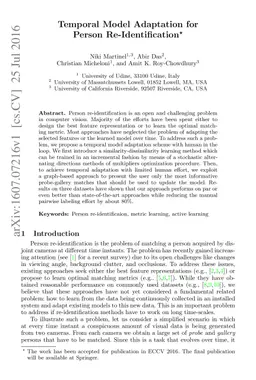 Temporal Model Adaptation for Person Re-Identification