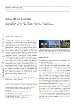 Salient Object Subitizing