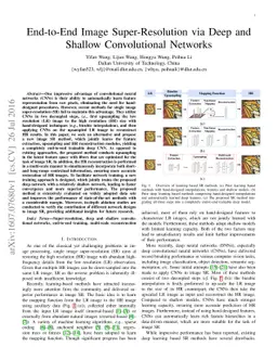 End-to-End Image Super-Resolution via Deep and Shallow Convolutional
  Networks