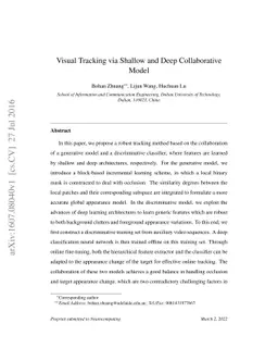 Visual Tracking via Shallow and Deep Collaborative Model