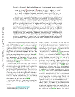 Adaptive foveated single-pixel imaging with dynamic super-sampling