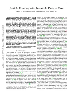 Particle Filtering with Invertible Particle Flow