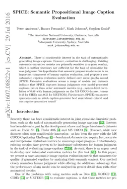 SPICE: Semantic Propositional Image Caption Evaluation