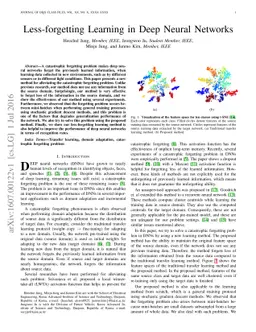 Less-forgetting Learning in Deep Neural Networks