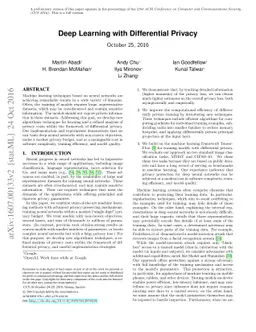 Deep Learning with Differential Privacy